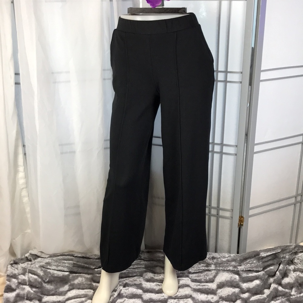Zara | Wide Leg Front Seam Detail Pants with Side Pockets | Small